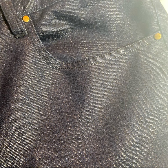 DONATED 🛑Ralph Lauren Dark Navy with gold thread Jeans. Sz16. - Picture 6 of 11